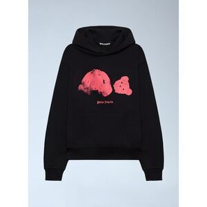 Palm Angels Men Spray Broken Bear Hooded Sweatshirt